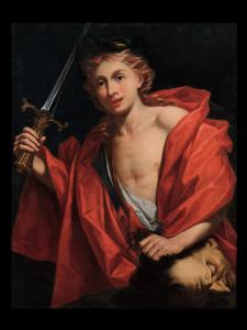 Pier Dandini (Firenze, 1646-1712) -  Davide con la testa di Golia